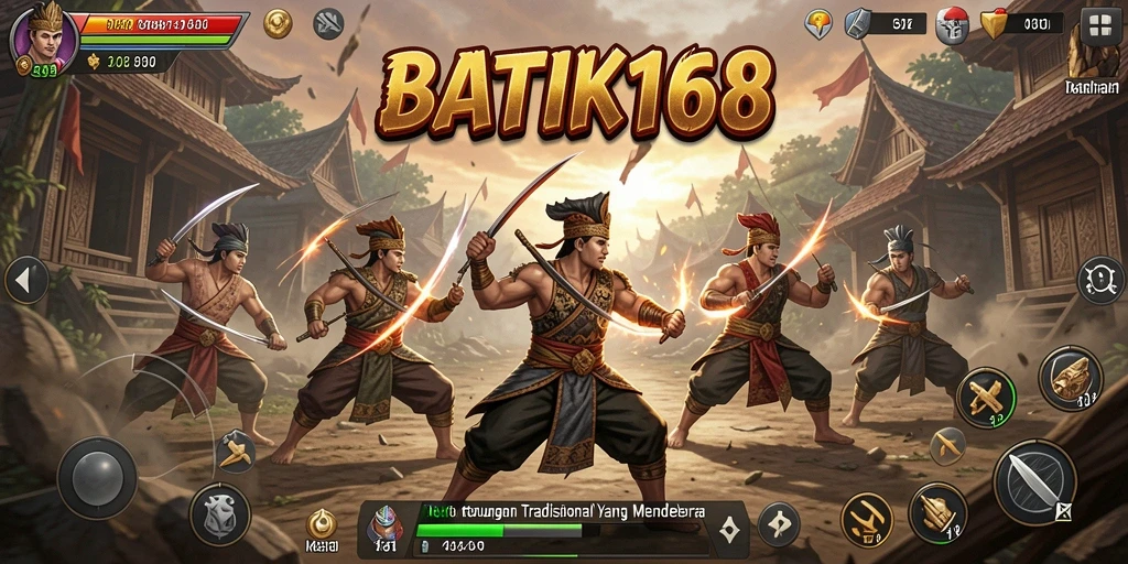 Tampilan menarik dari pertarungan intens di BATIK168.