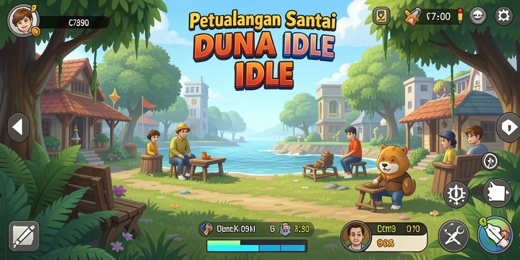 Tangkapan layar C7890 menampilkan gameplay yang santai dan menyenangkan dalam genre Idle.