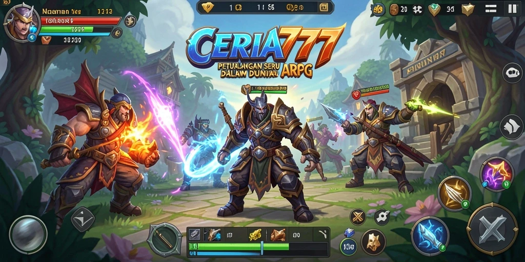 Tangkapan layar menarik dari gameplay ARPG CERIA777.