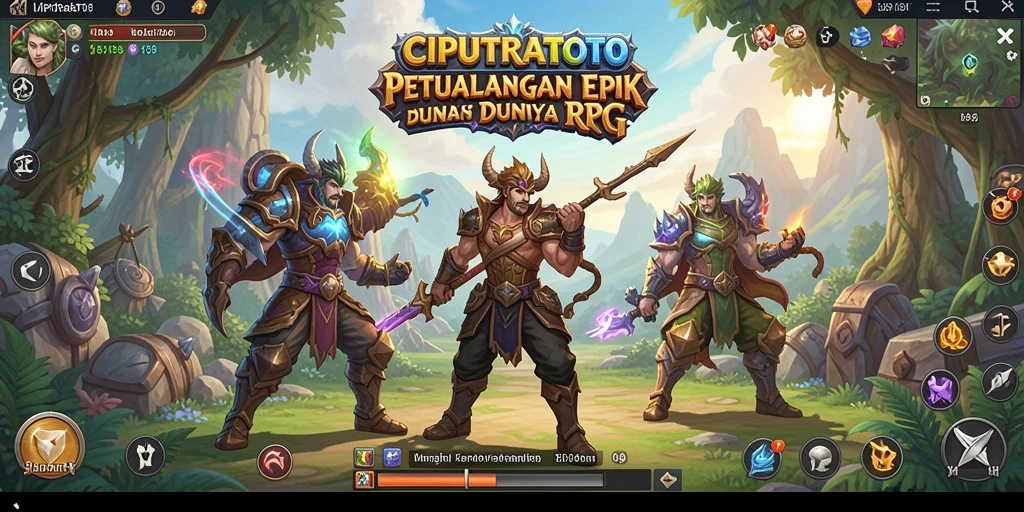 Tampilan gameplay seru dalam dunia fantastis CIPUTRATOTO.