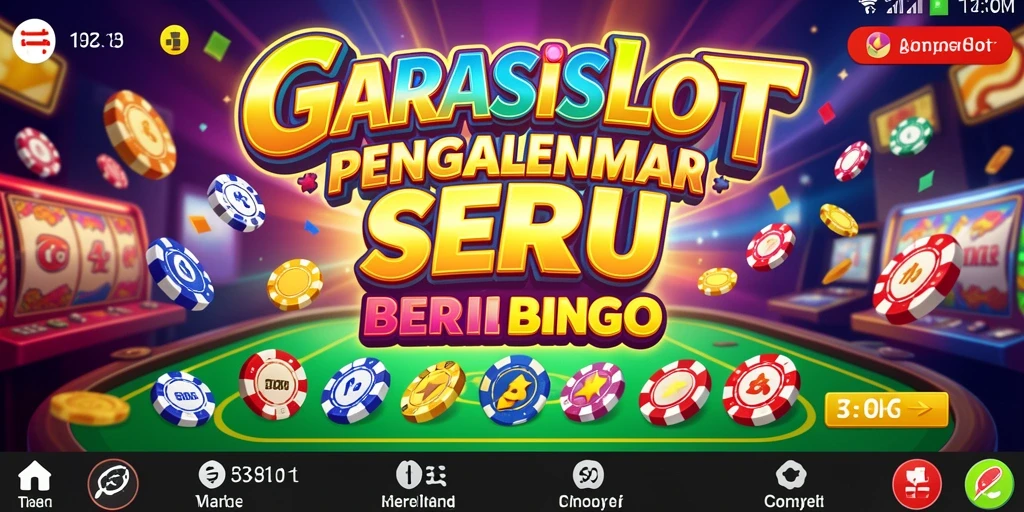Screenshot GARASISLOT menampilkan momen seru bermain Bingo.