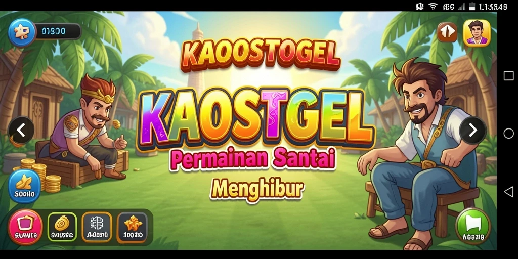 Tampilan gameplay KAOSTOGEL yang seru dan interaktif.