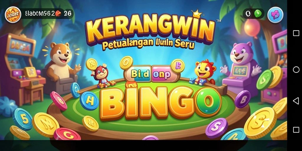 Tampilan gameplay Bingo yang menyenangkan di KERANGWIN.