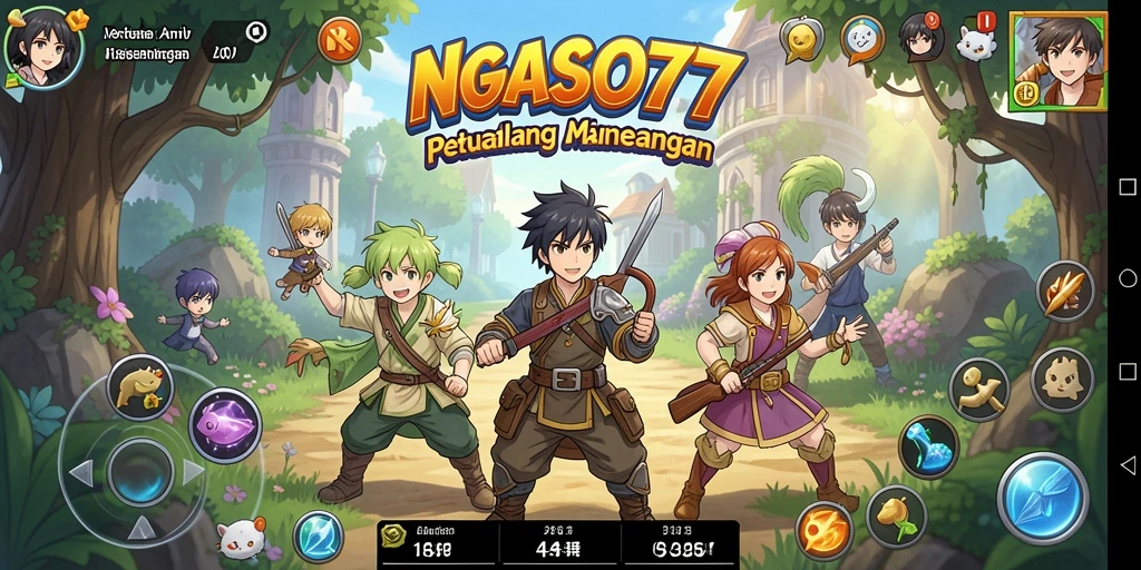 Gameplay NGASO77 yang penuh warna dan mendebarkan.
