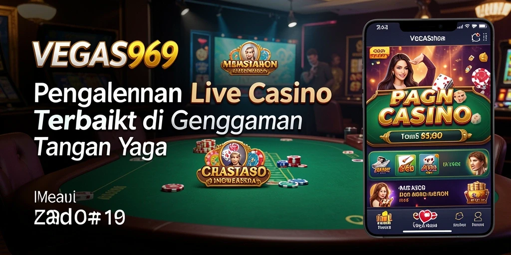Tampilan gameplay Live Casino yang interaktif dan mendebarkan di VEGAS969.