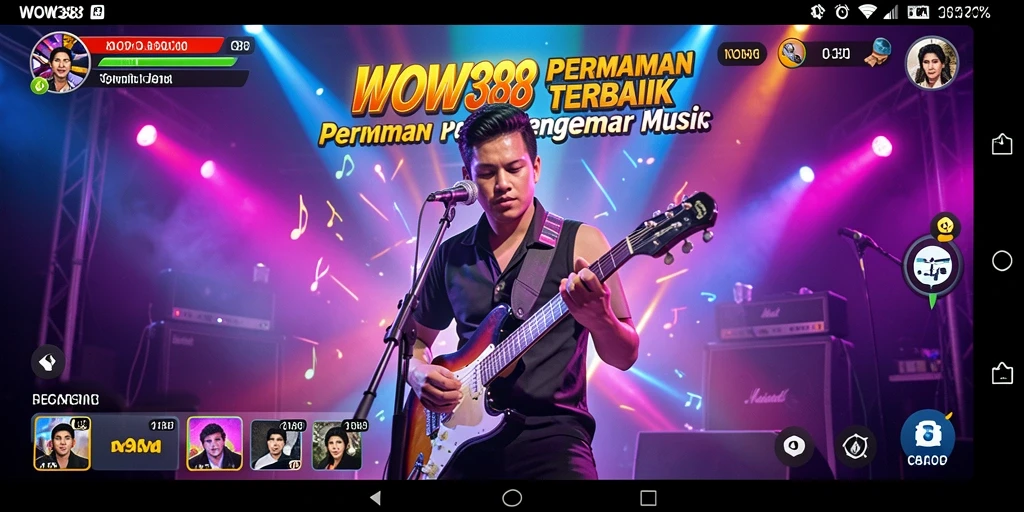 Tampilan gameplay WOW388 yang seru dan interaktif saat bernyanyi.